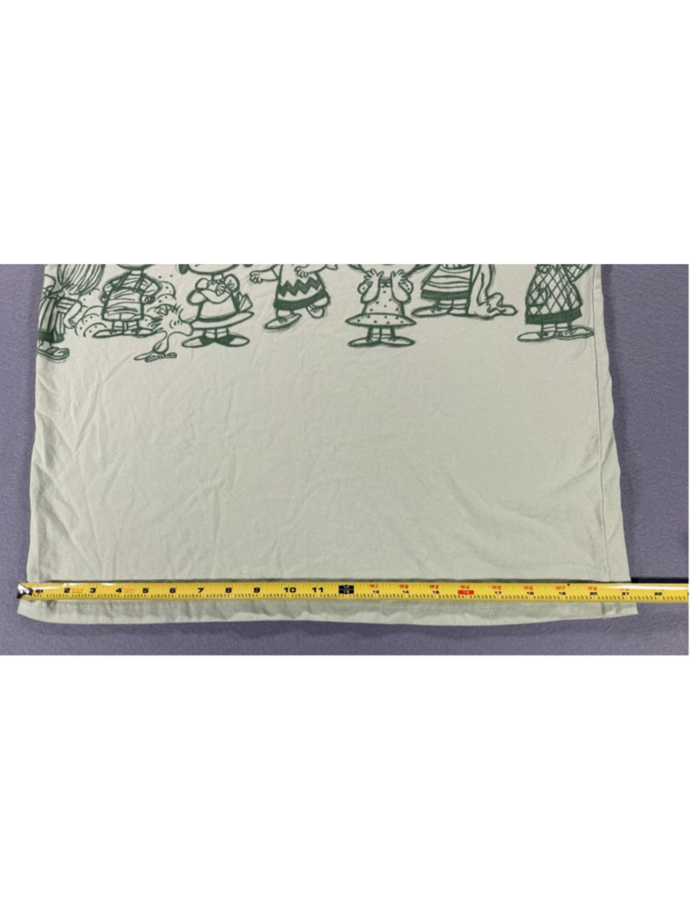 Peanuts T-Shirt Unisex M Green Snoopy Charlie Brown Sketch Graphic Tee - Picture 4 of 9